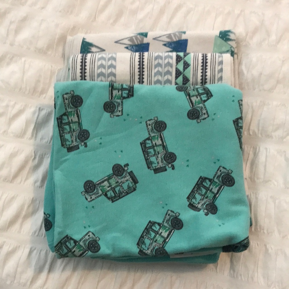 Rosie Pope 3pc Jeep Mountain Theme Baby Swaddle set